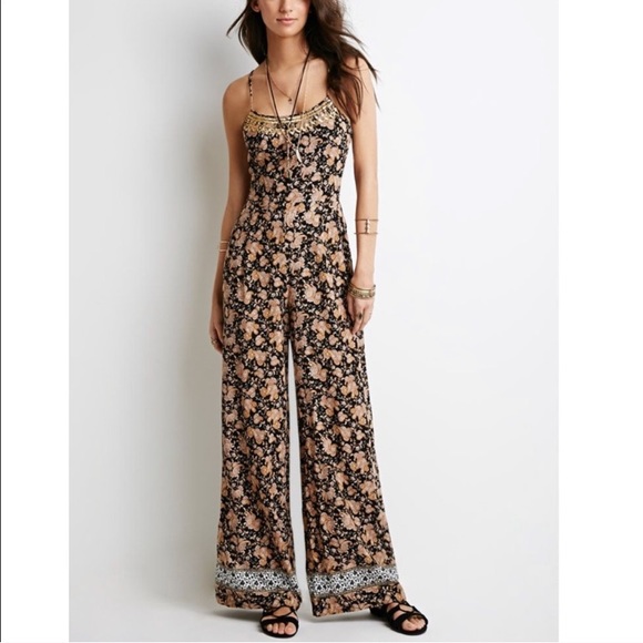 white boho jumpsuit